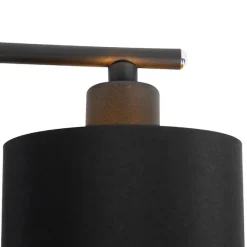 QAZQA Smarte Hängelampe schwarz verstellbar inkl. 6 Wifi B35 - Lofty