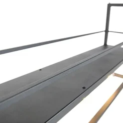 QAZQA Smarte Hängelampe schwarz mit Rack inkl. 4 WiFi A60 - Cage Rack