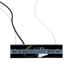 QAZQA Smarte Pendelleuchte schwarz mit Bernstein-Glas inkl. 8 Wifi G9 - Uvas