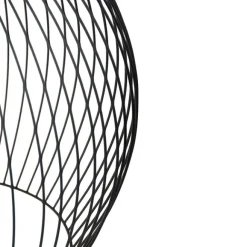 QAZQA Smarte runde Hängelampe schwarz 50 cm inkl. Wifi G95 - Dos