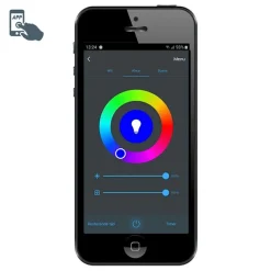 Calex Smarte Stehleuchte inkl. LED RGB und dimmbar in Kelvin - Saar