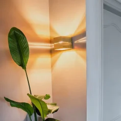 Kinder QAZQA Smarte Wandleuchte Gold 9,7 cm inkl. Wifi G9 - Transfer