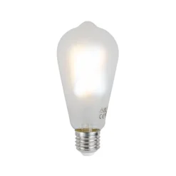 QAZQA Smarter Außenlaternenmast aus Edelstahl 50 cm inkl. WLAN A60 - Sfera