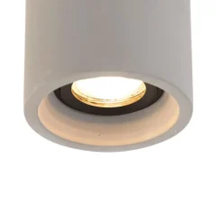 QAZQA Smarter runder Deckenspot Beton inkl. Wifi GU10 - Deep