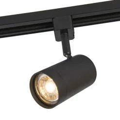 QAZQA Smarter Schienenstrahler schwarz 1-phasig inkl. Wifi GU10 - Iconic Jeana