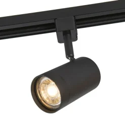 QAZQA Smarter Schienenstrahler schwarz 1-phasig inkl. Wifi GU10 - Iconic Jeana