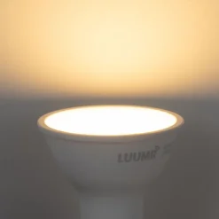 LUUMR Smartes GU10 50mm dimmbares LED-Leuchtmittel Opal 4,7W 400lm 2700-6500K