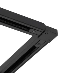 QAZQA Smartes Schienensystem schwarz 1-phasig inkl. 5 Wifi GU10 - Iconic Suplux