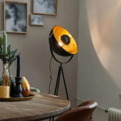 QAZQA Smartes Stehlampen-Stativ schwarz inkl. Wifi A60 - Magna 40 Eglip