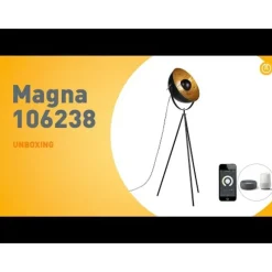 QAZQA Smartes Stehlampen-Stativ schwarz inkl. Wifi A60 - Magna 40 Eglip