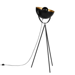 QAZQA Smartes Stehlampen-Stativ schwarz inkl. Wifi A60 - Magna 40 Eglip