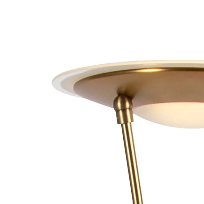 QAZQA Stehlampe Bronze inkl. LED mit Lesearm - Ibiza