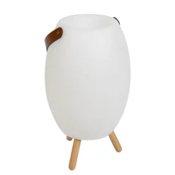 Newgarden Stehleuchte Weiß 40,5 cm inkl. LED und Lautsprecher Dimmbar RGBW IP44 mit Fernbedienung - Apolo