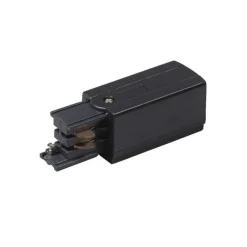 QAZQA Stromzufuhr für 3-Phasen-Schiene rechts schwarz - 3-phasig