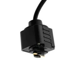 QAZQA Stromzufuhr mit quadratischer Montageplatte für 1-phasige Schiene schwarz - Iconic