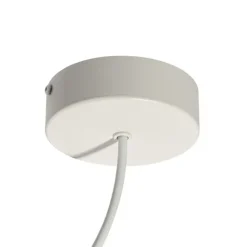 QAZQA Stromzufuhr mit runder Montageplatte für 1-phasige Schiene weiß - Iconic