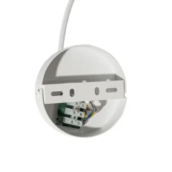 QAZQA Stromzufuhr mit runder Montageplatte für 1-phasige Schiene weiß - Iconic