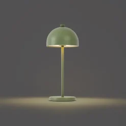 QAZQA Tischleuchte Grün inkl. LED IP54 Wiederaufladbar mit Ladestation - Squirrel