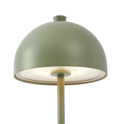 QAZQA Tischleuchte Grün inkl. LED IP54 Wiederaufladbar mit Ladestation - Squirrel