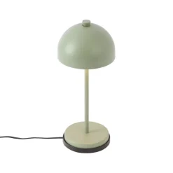 QAZQA Tischleuchte Grün inkl. LED IP54 Wiederaufladbar mit Ladestation - Squirrel