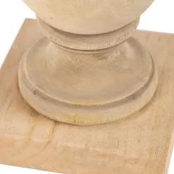 QAZQA Tischleuchte im Landhausstil Holz natur ohne Lampenschirm - Catnip