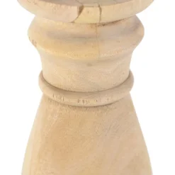 QAZQA Tischleuchte im Landhausstil Holz natur ohne Lampenschirm - Catnip