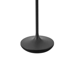 QAZQA Tischleuchte schwarz inkl. LED IP65 Wiederaufladbar mit Ladestation - Treble