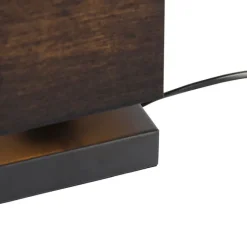 Trio Leuchten Tischleuchte schwarz mit schwarzem Schirm, Touchsensor und Wireless Charger - Romina