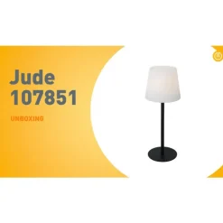 QAZQA Tischleuchte Schwarz Wiederaufladbar Incl. LED und Dimmer IP54 - Jude