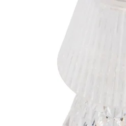 Newgarden Tischleuchte transparentes Glas inkl. LED Wiederaufladbar IP44 - Lola 20 Lux