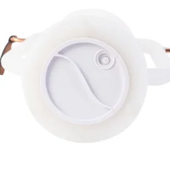 QAZQA Tischleuchte weiß Flammeneffekt 22 cm - Storm Mini