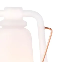 QAZQA Tischleuchte weiß Flammeneffekt 22 cm - Storm Mini