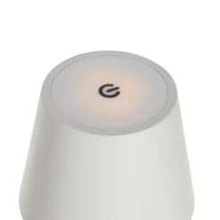 QAZQA Tischleuchte weiß inkl. dimmbarer und wiederaufladbarer LED IP54 - Murdock