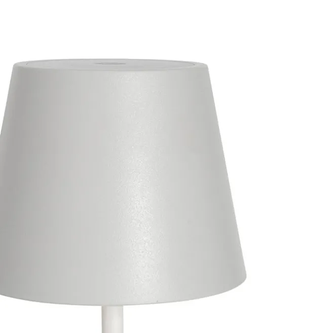 QAZQA Tischleuchte weiß inkl. dimmbarer und wiederaufladbarer LED IP54 - Murdock