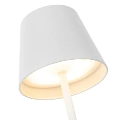 QAZQA Tischleuchte weiß inkl. dimmbarer und wiederaufladbarer LED IP54 - Murdock