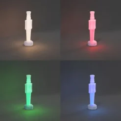 QAZQA Tischleuchte Weiß inkl. LED Dimmbar und Wiederaufladbar RGBW-IC - Nutcracker