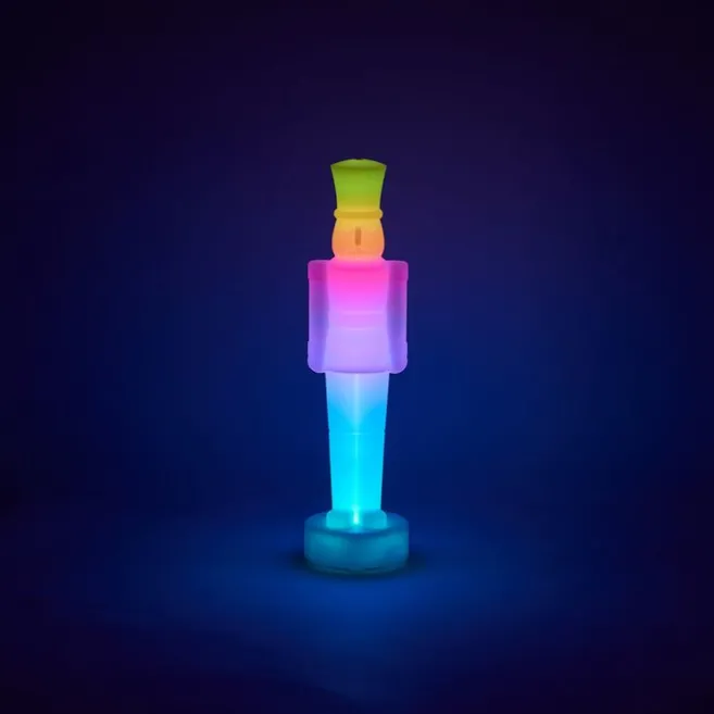 QAZQA Tischleuchte Weiß inkl. LED Dimmbar und Wiederaufladbar RGBW-IC - Nutcracker