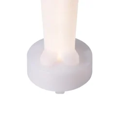 QAZQA Tischleuchte Weiß inkl. LED Dimmbar und Wiederaufladbar RGBW-IC - Nutcracker