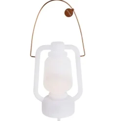 QAZQA Tischleuchte weiß IP44 inkl. Bluetooth Lautsprecher - Storm Music