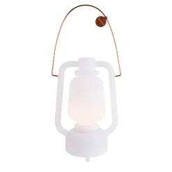 QAZQA Tischleuchte weiß IP44 inkl. Bluetooth Lautsprecher - Storm Music