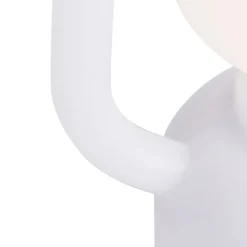 QAZQA Tischleuchte weiß IP44 inkl. Bluetooth Lautsprecher - Storm Music