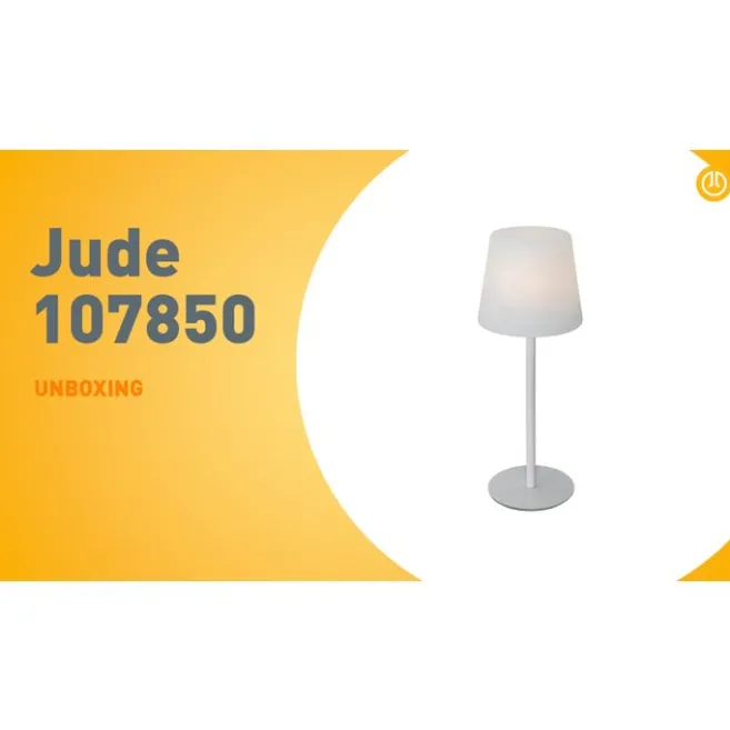 QAZQA Tischleuchte weiß wiederaufladbar inkl. LED und Dimmer IP54 - Jude