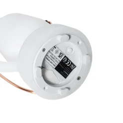 QAZQA Tischleuchte wiederaufladbar 22 cm IP44 weiß - Storm Mini