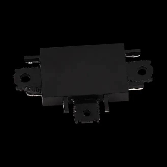 QAZQA T-Stück Schienenstrahler schwarz 1-phasig - Magnetic