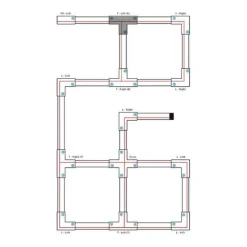 QAZQA T-Verbinder für 3-Phasen Schiene schwarz oben links - 3-phasig