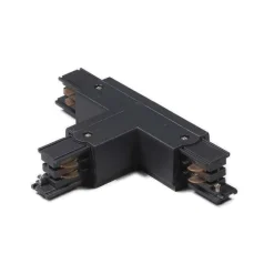 QAZQA T-Verbinder für 3-Phasenschiene schwarz rechts unten - 3-phasig