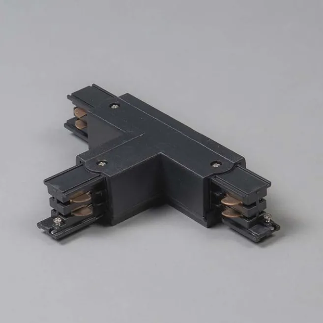 QAZQA T-Verbinder für 3-Phasenschiene schwarz rechts oben - 3-phasig