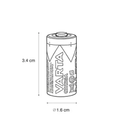 Varta Lithium-Batterie CR123A 3V