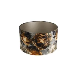 QAZQA Velours Lampenschirm Blumenmuster 35/35/20