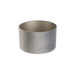 QAZQA Velours Lampenschirm grau 35/35/20